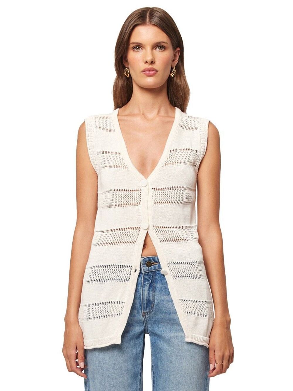✨Rolla’s Maisie Knit Cream Sz XS Vest✨